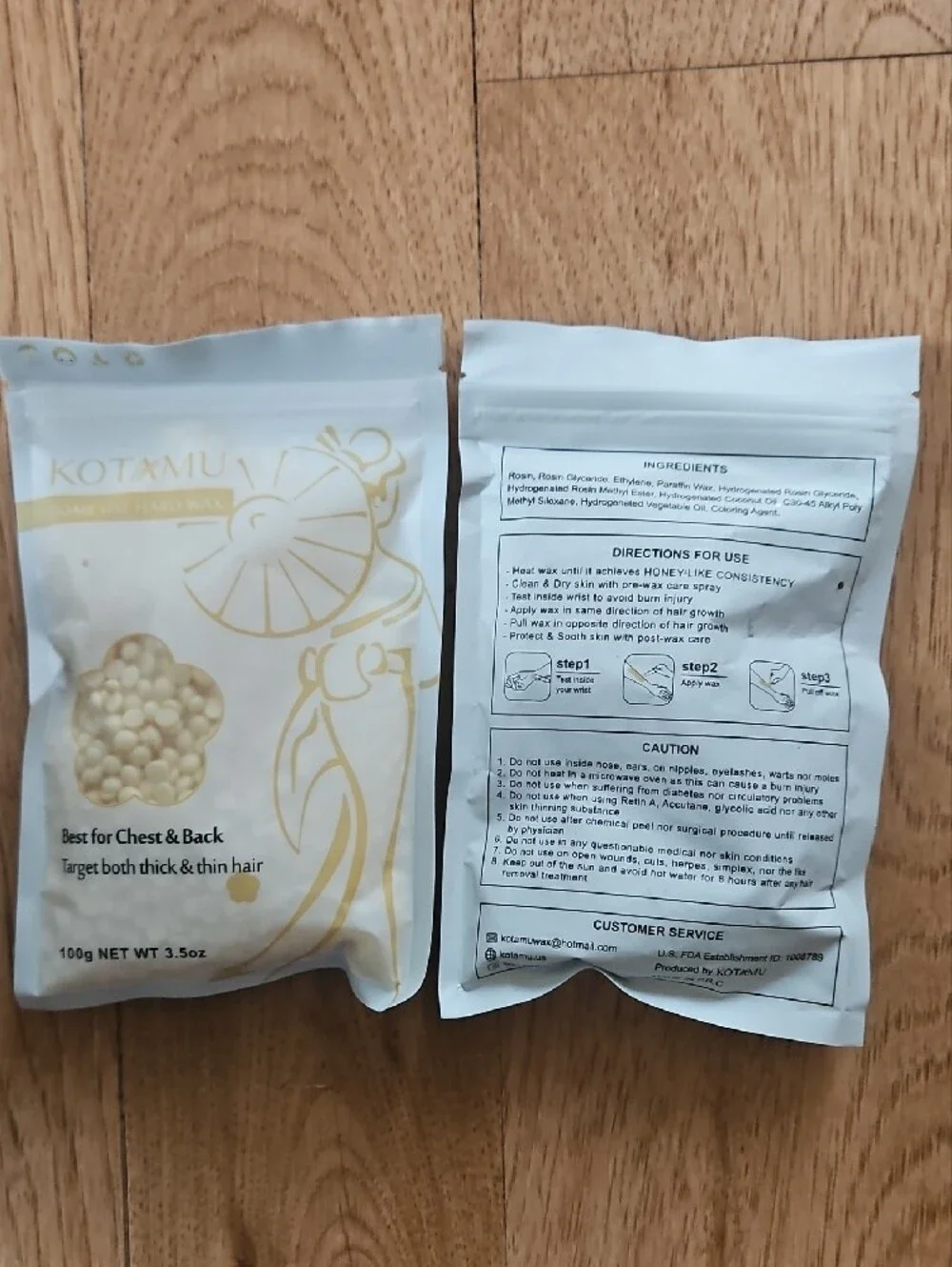 White Hard Wax Beads for Hair Removal